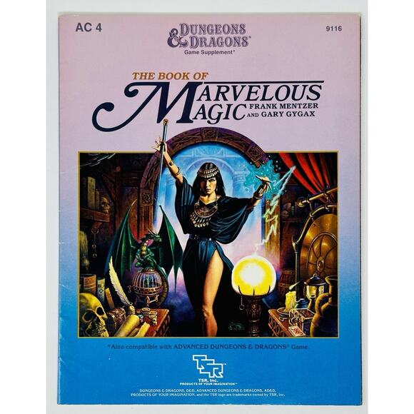 The Book of Marvelous Magic Dungeons & Dragons D&D AC4 1985 TSR #9116 - Picture 1 of 11